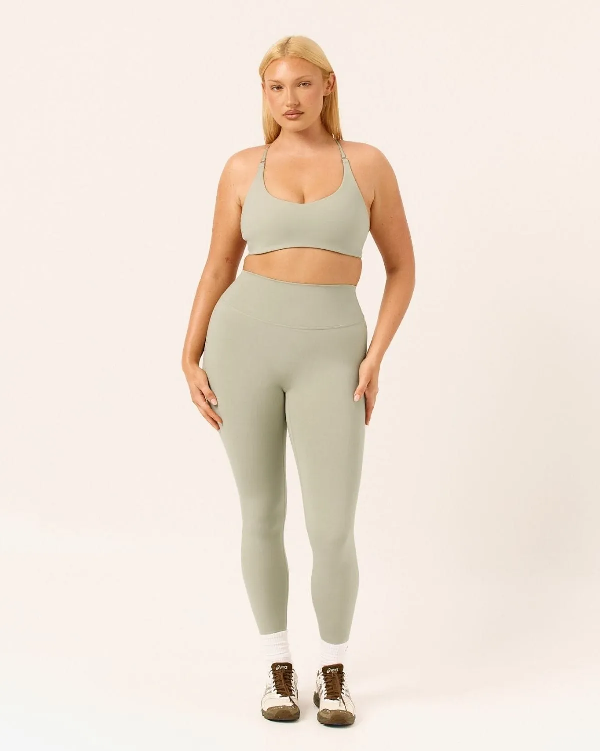 Serenity Invisible Scrunch Leggings | Sage sold by CSB