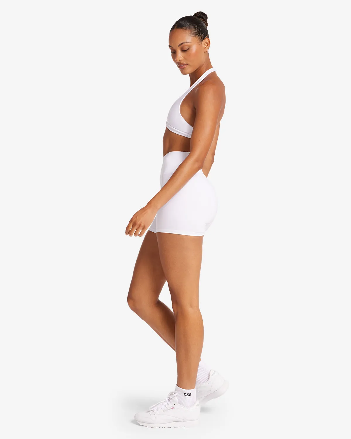 Serenity Scrunch Shorts 4" | White sold by CSB product image thumbnail 3