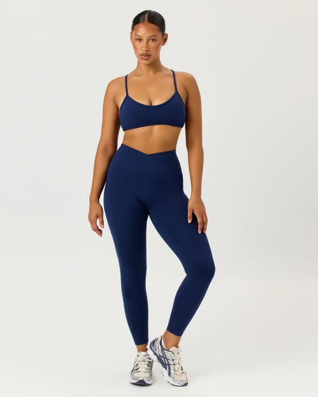 Serenity Crossover Leggings | Navy made by CSB