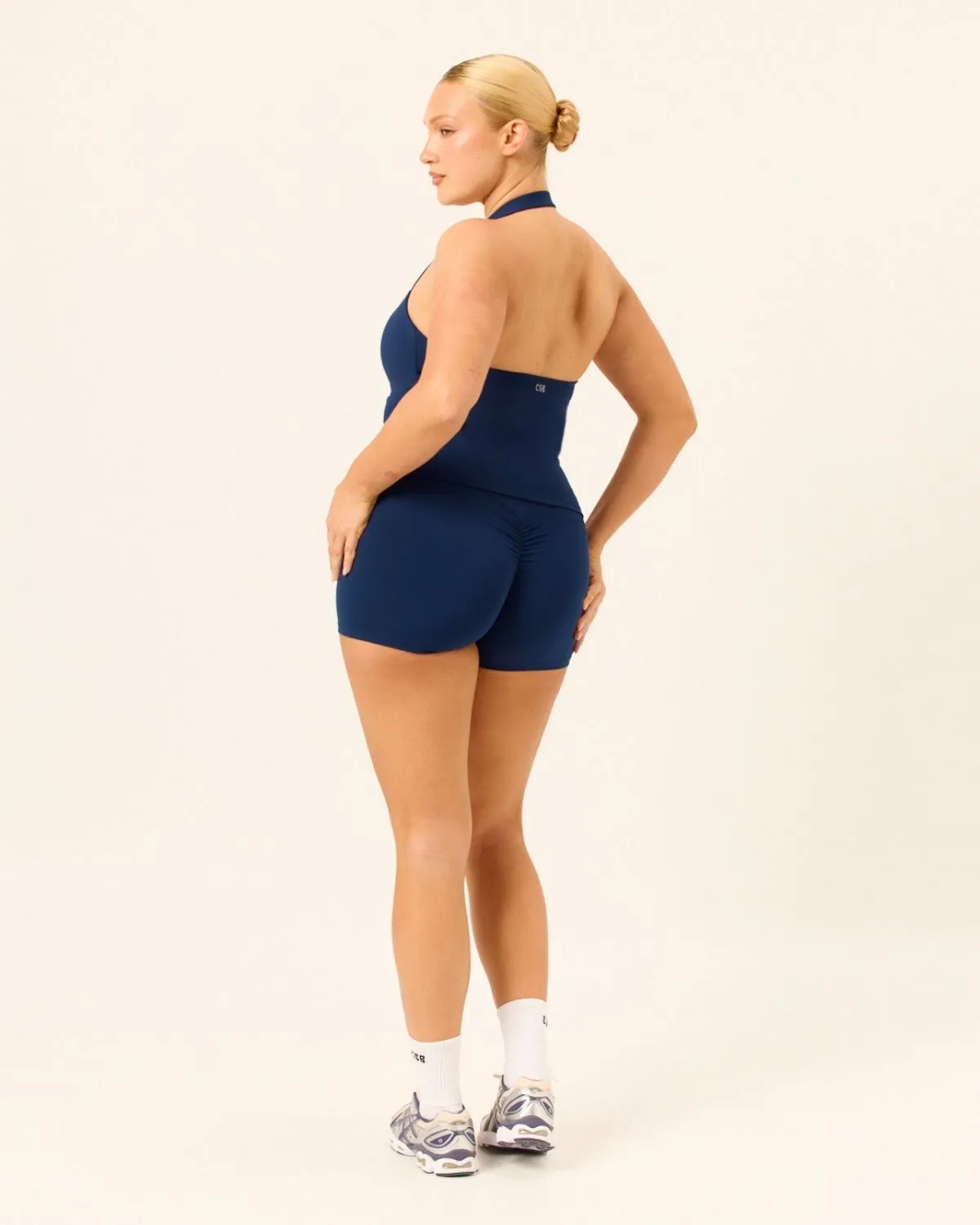 Serenity Scrunch Shorts 4" | Navy sold by CSB product image thumbnail 5