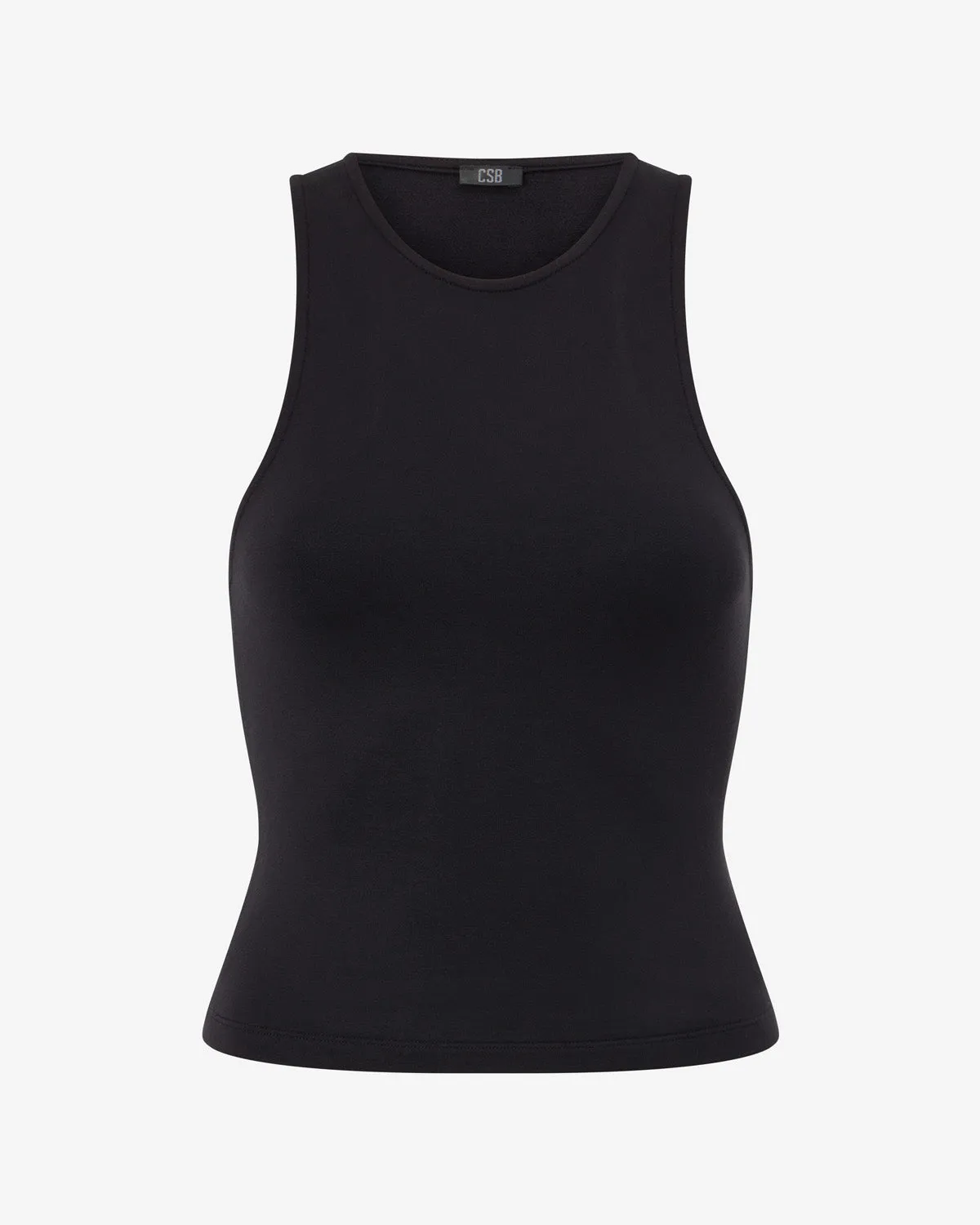 Longline High Neck Tank | Black sold by CSB product image thumbnail 4