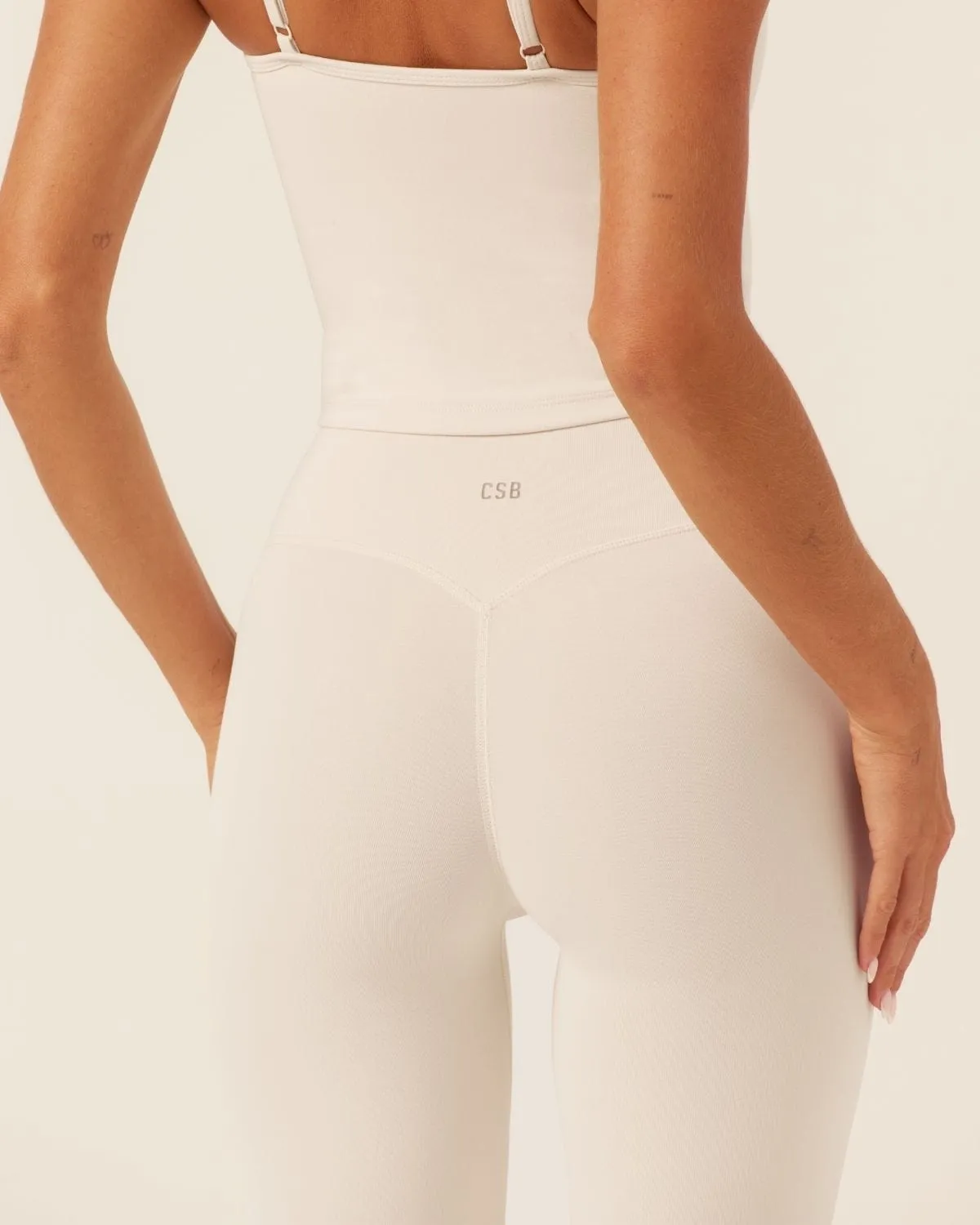 Form Invisible Scrunch Flare Leggings Tall | Vanilla sold by CSB product image thumbnail 2