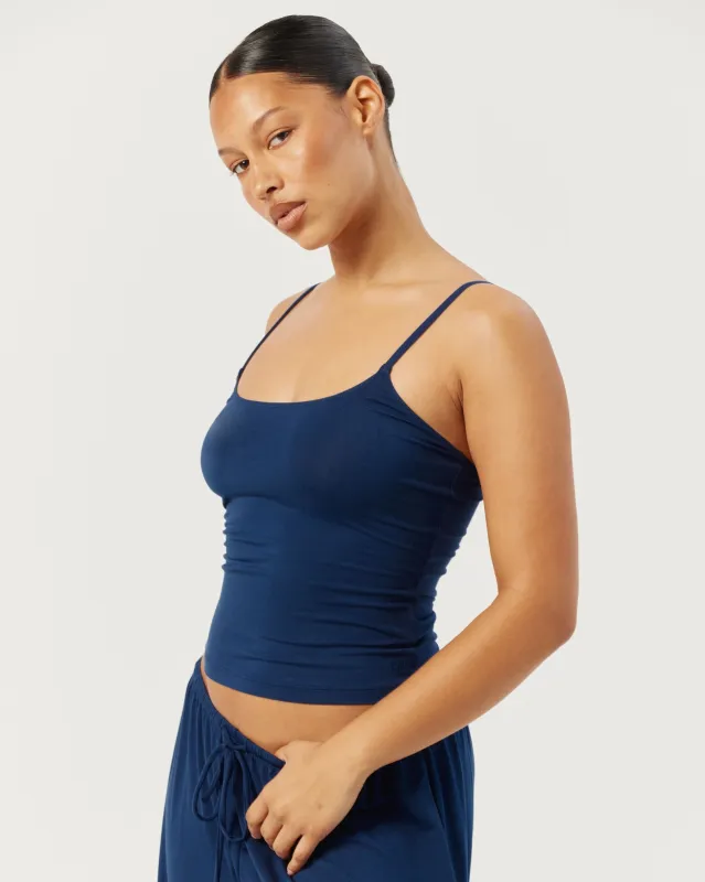Sleep Cami Tank | Navy made by Crop Shop Boutique