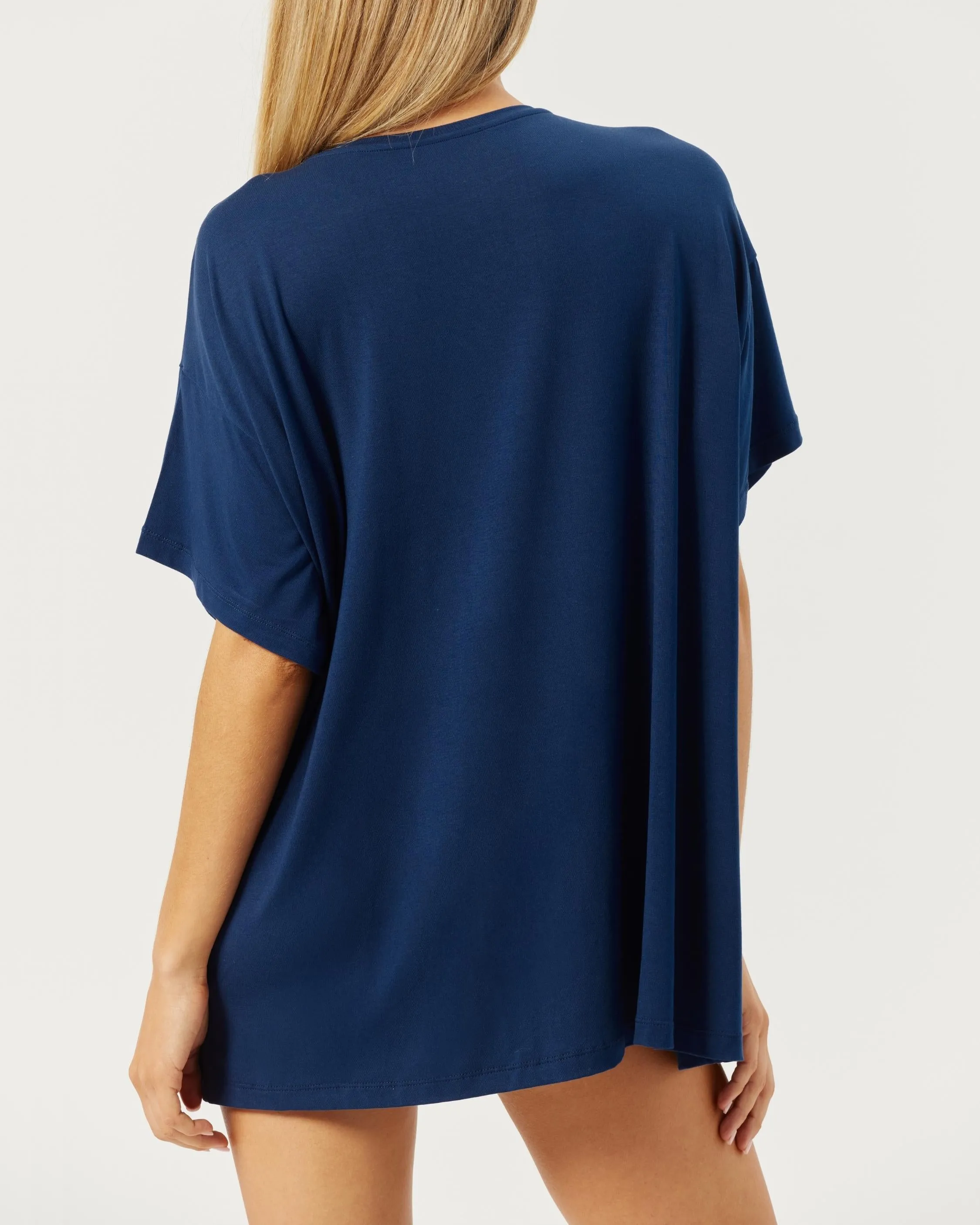Oversized Sleep Tee | Navy sold by CSB product image thumbnail 3