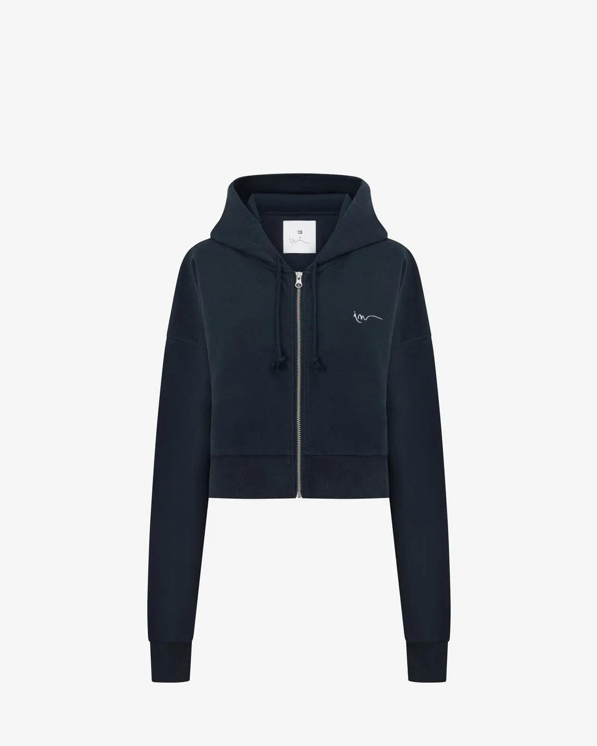 Cropped Zip Hoodie | Deep Navy sold by CSB product image thumbnail 5