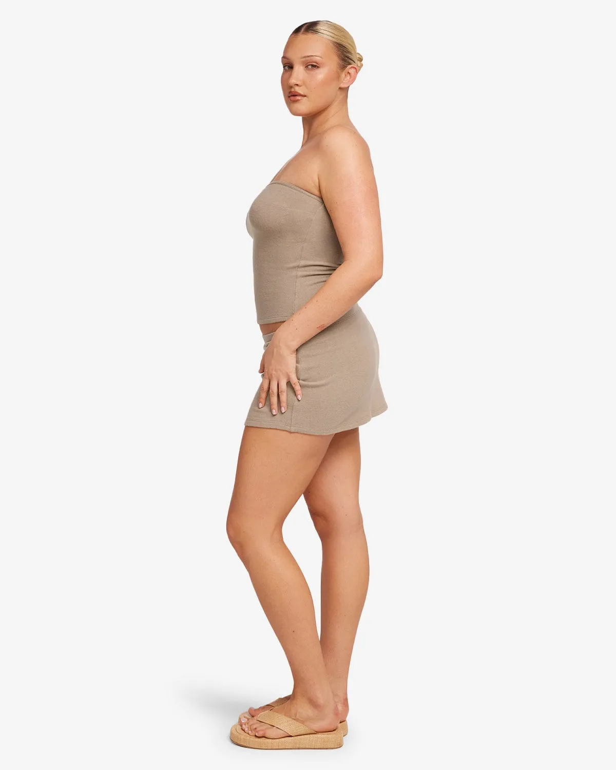 Terry Mini Skirt | Almond sold by CSB product image thumbnail 5