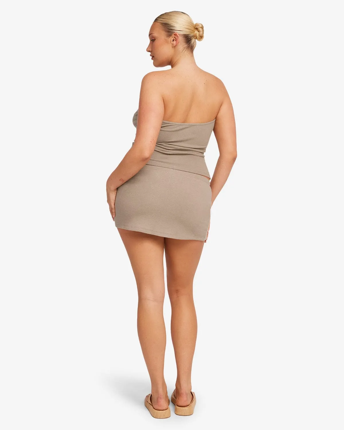 Terry Mini Skirt | Almond sold by CSB product image thumbnail 4