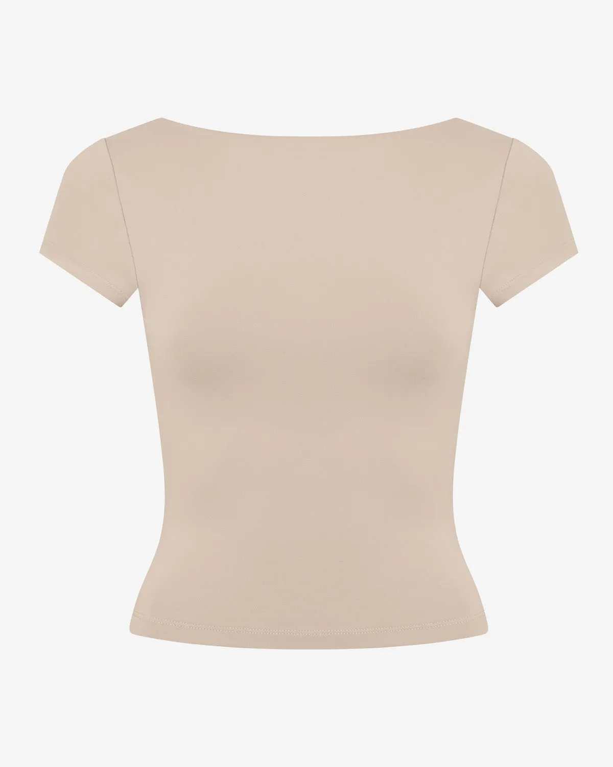Form Open Back Tee | Fawn sold by CSB product image thumbnail 4