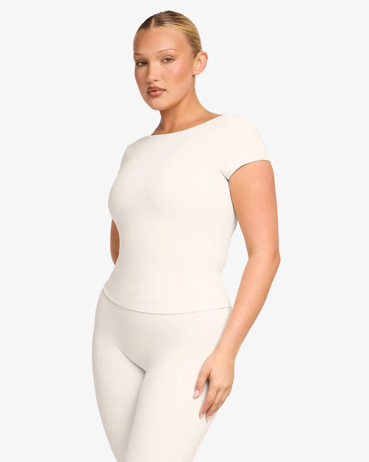 Form Open Back Tee | Vanilla sold by CSB product image thumbnail 3