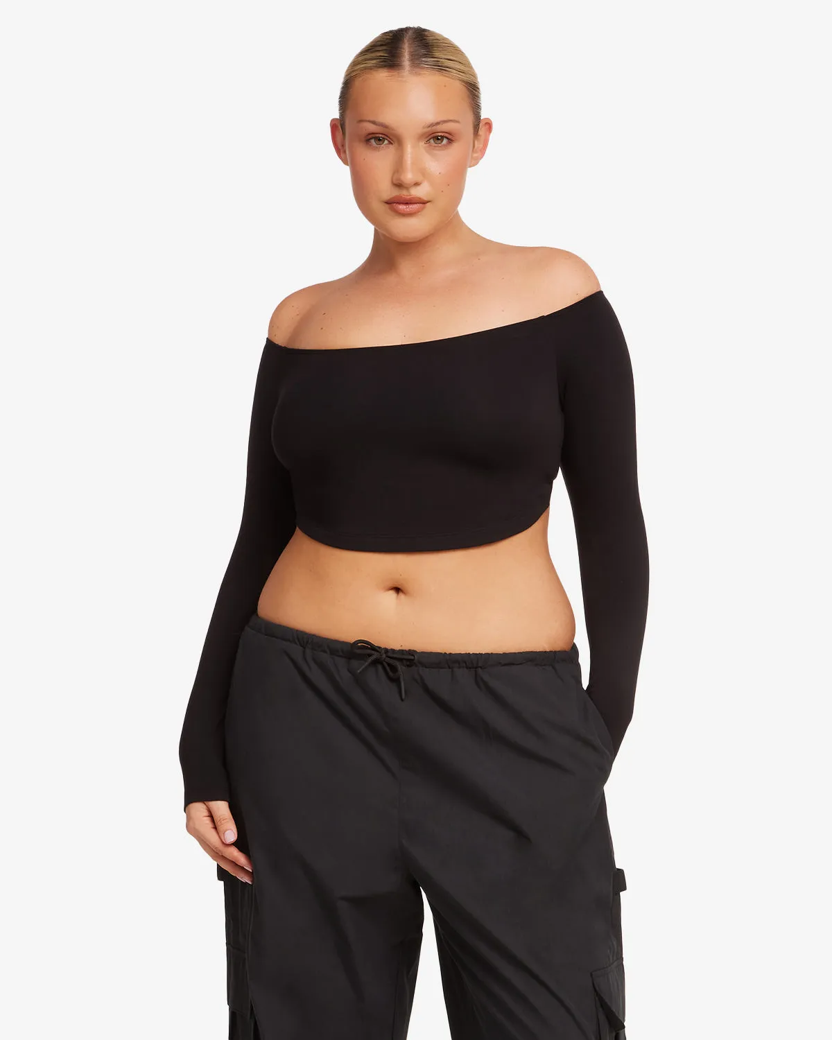 Open Back Long Sleeve Top | Black sold by CSB product image thumbnail 3