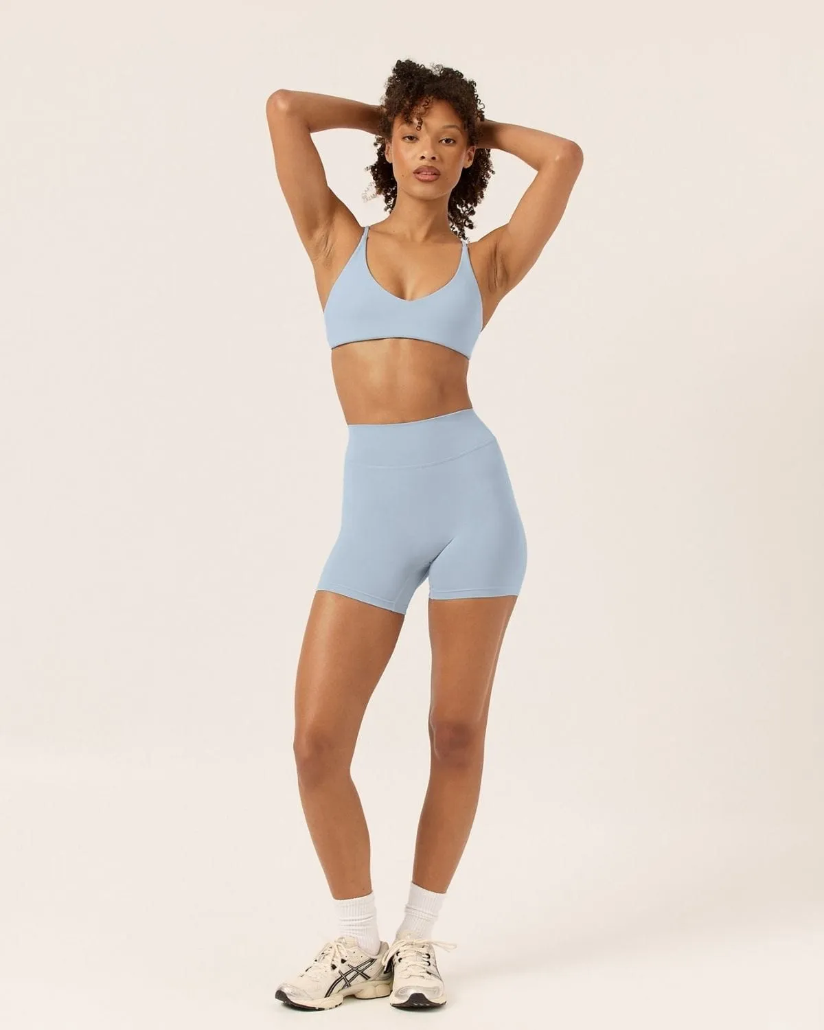 Form Invisible Scrunch Shorts 5" | Dusty Blue sold by CSB product image thumbnail 4