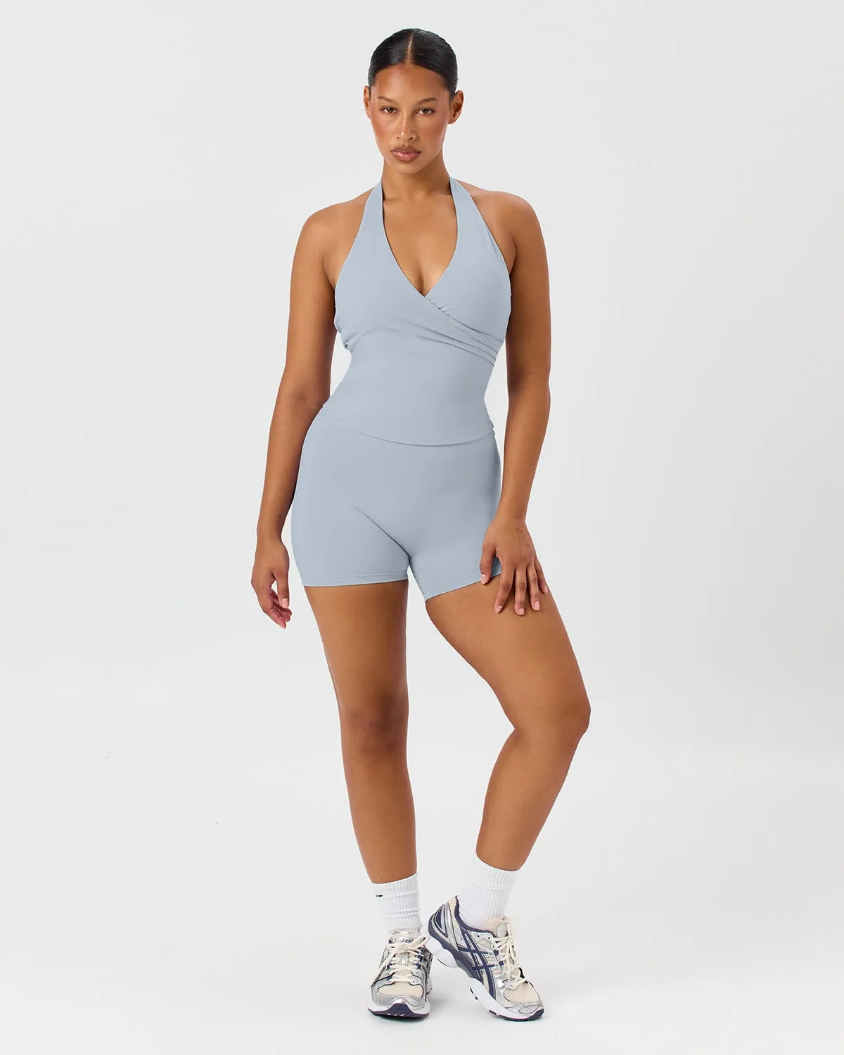 Form Invisible Scrunch Shorts 5" | Dusty Blue sold by CSB