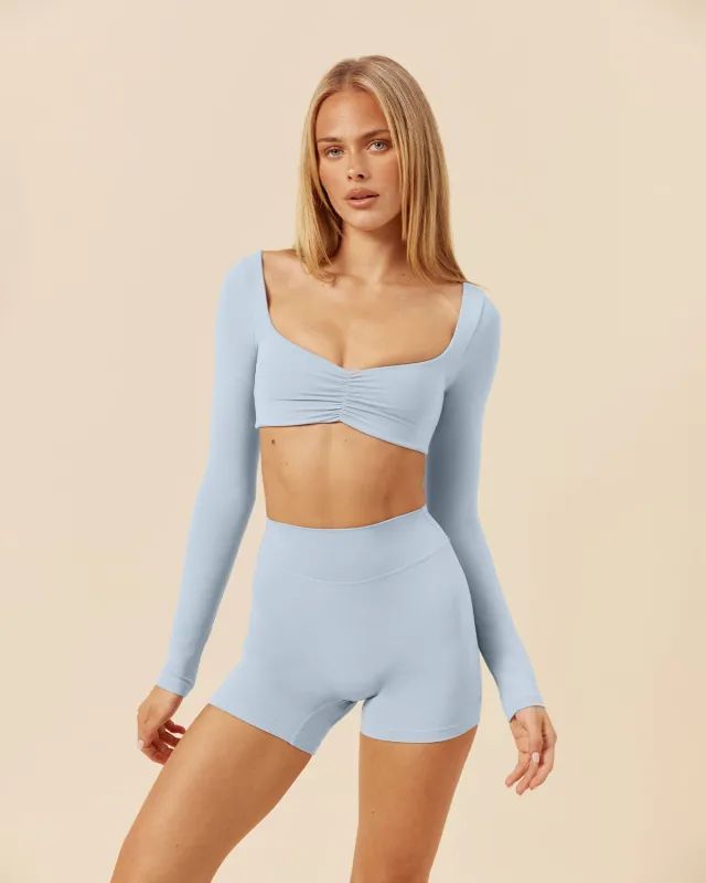 Form Margo Long Sleeve Top | Dusty Blue sold by CSB