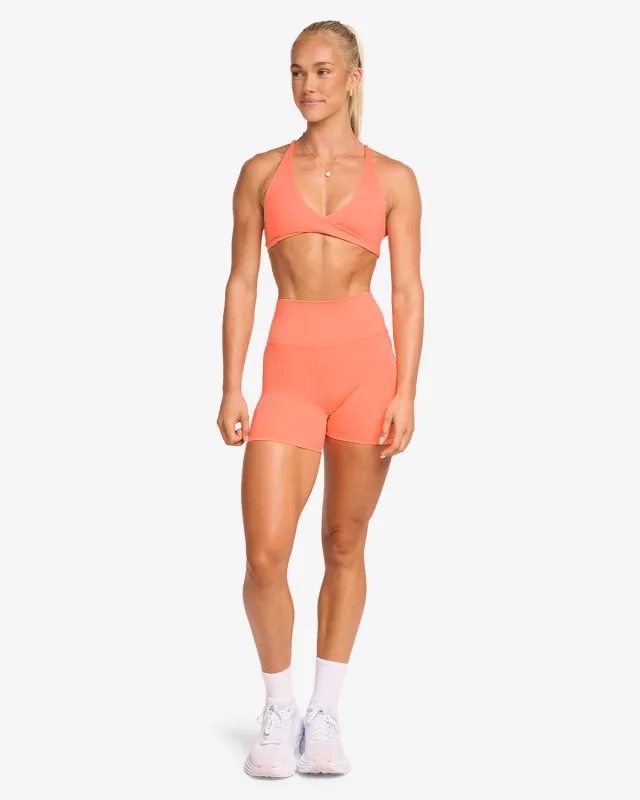 Serenity Scrunch Shorts 5" | Guava sold by CSB