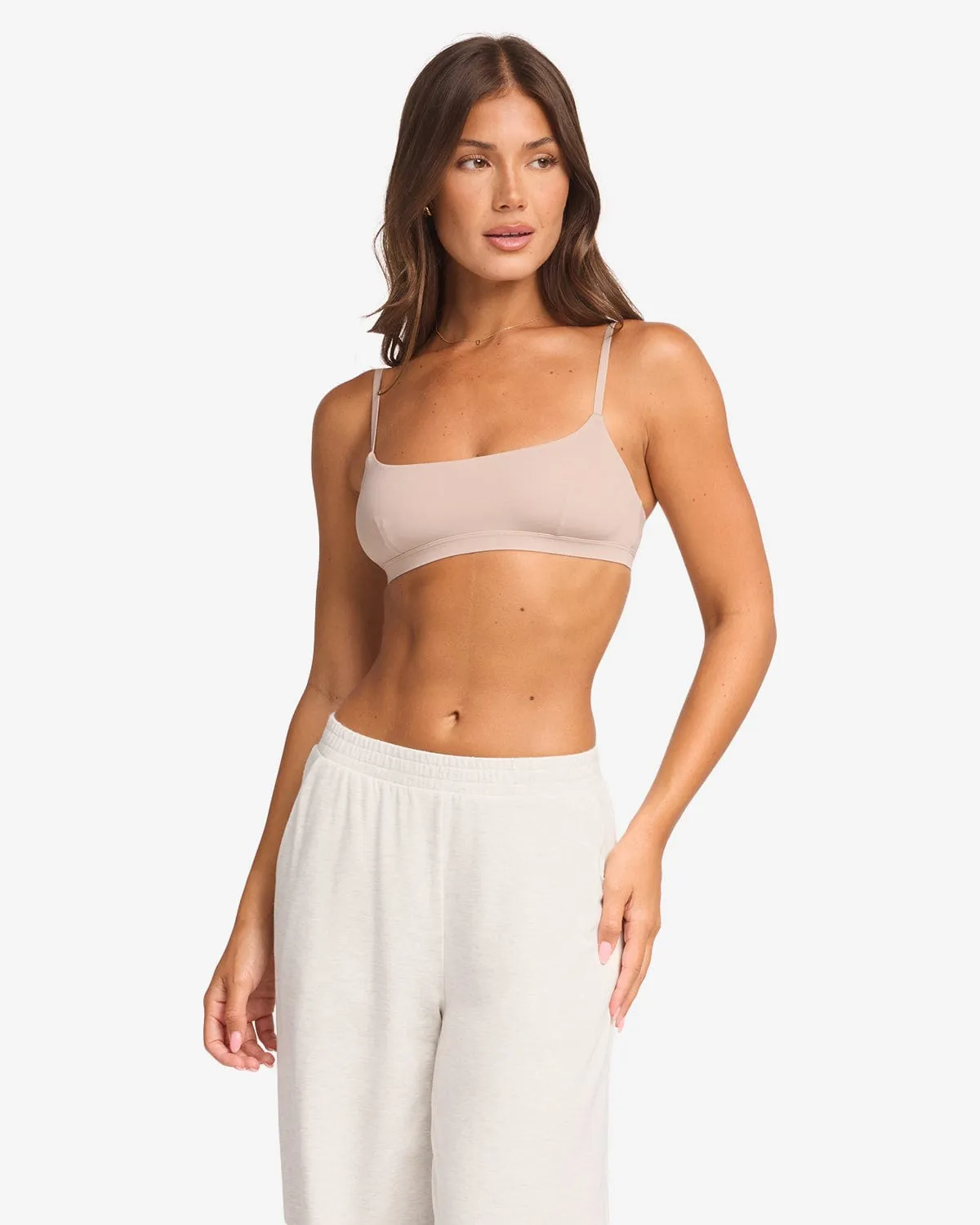 Scoop Neck Bralette | Sand sold by CSB