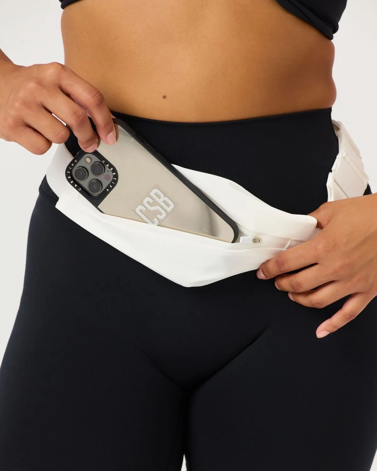 Slim Run Belt Bag | White sold by CSB