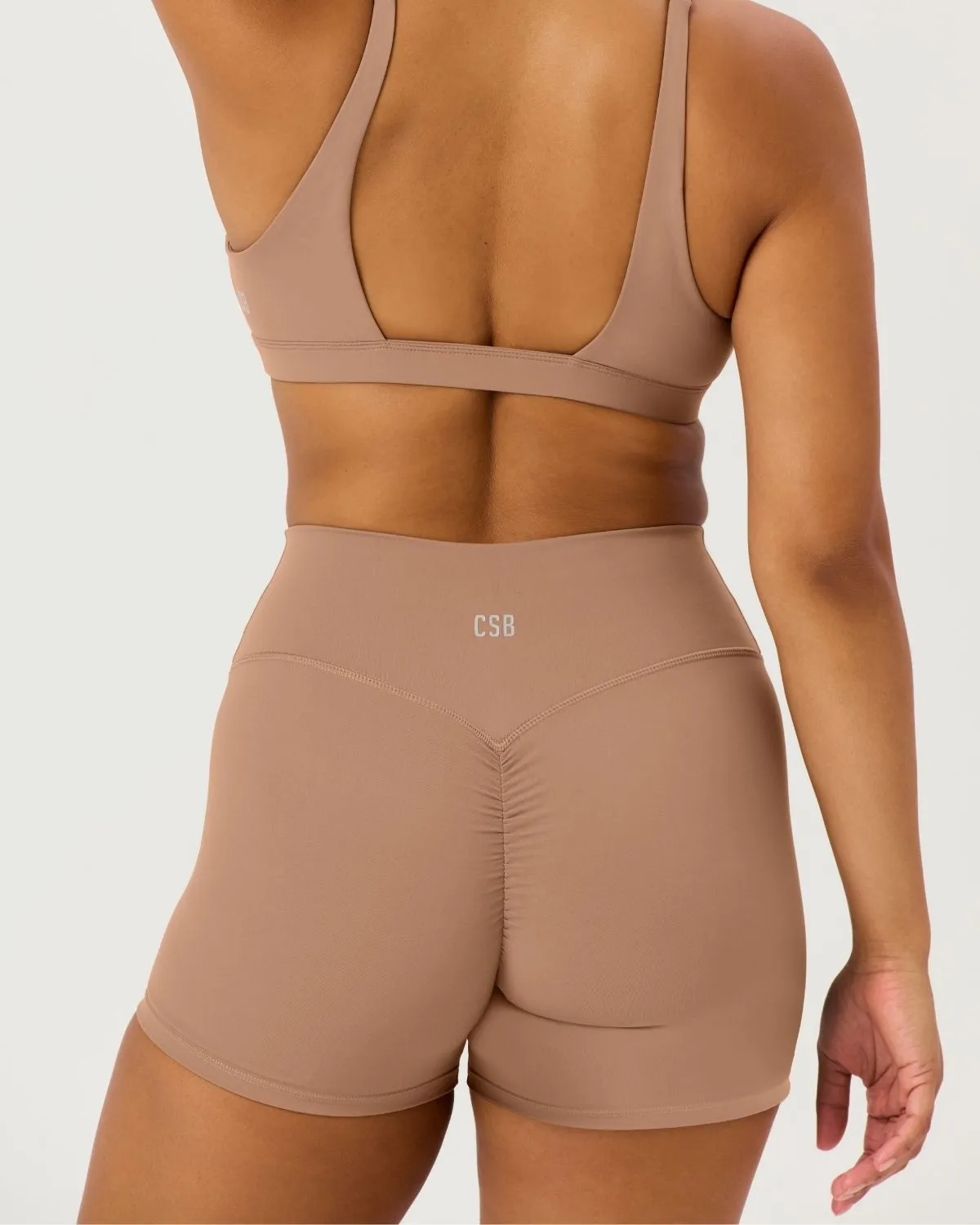 Freedom Scrunch Shorts 4" | Toffee sold by CSB product image thumbnail 3