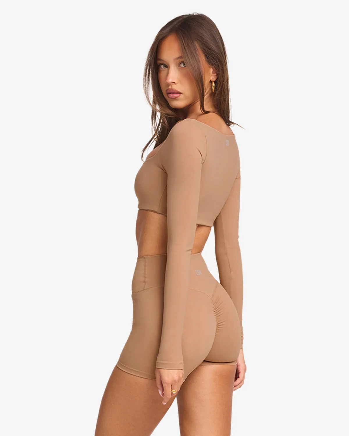 Freedom Scoop Long Sleeve Crop | Toffee sold by CSB product image thumbnail 2