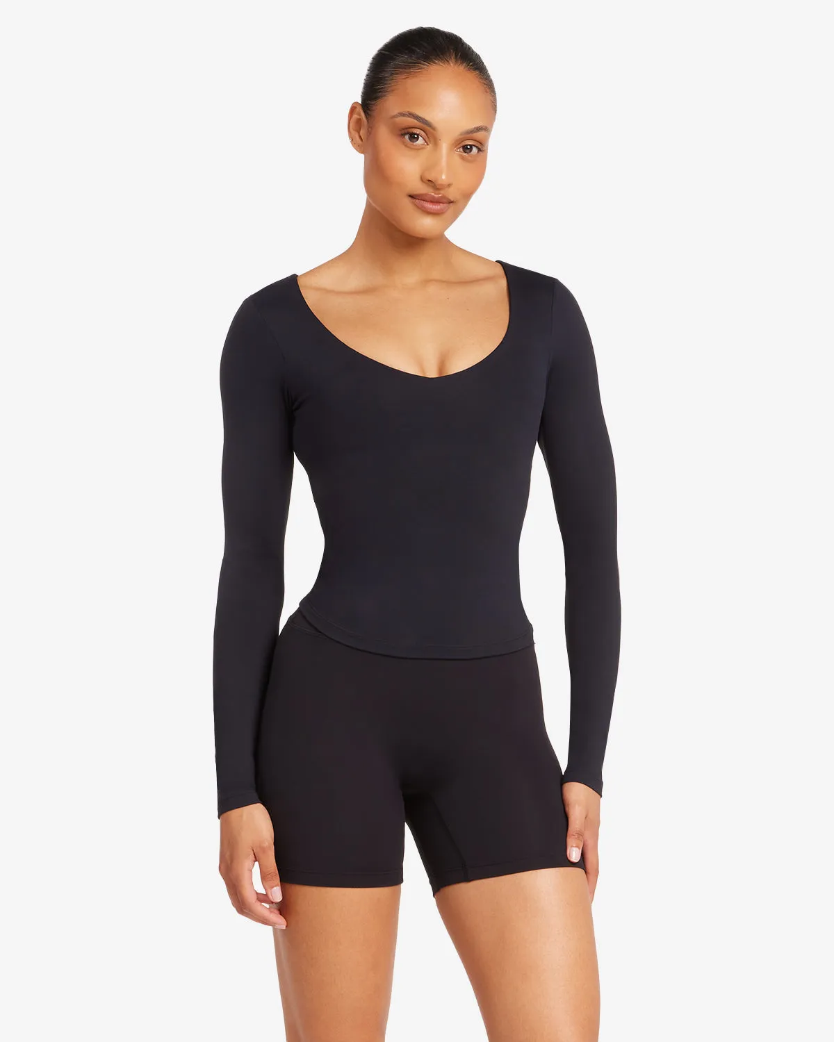 Form Alina Long Sleeve Top | Black sold by CSB