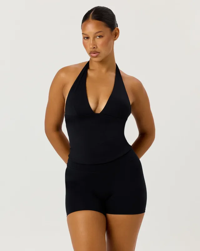 Freedom Halter Tank | Black made by Crop Shop Boutique