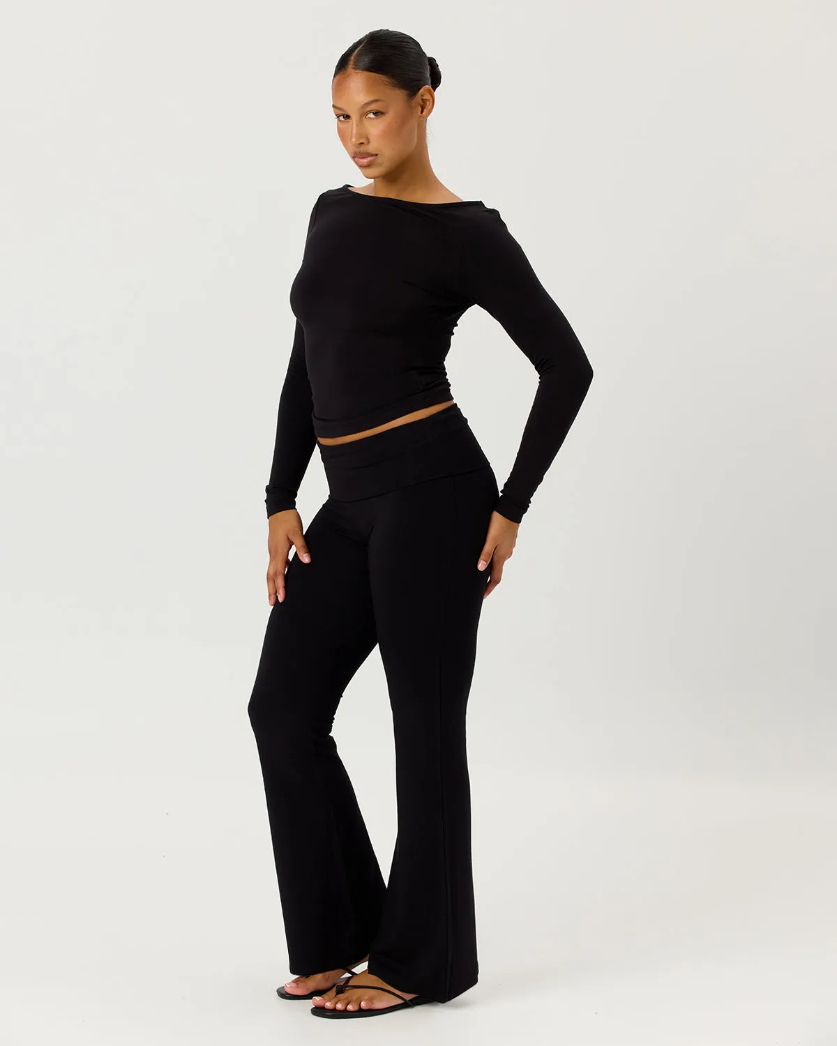 Jersey Flare Pant | Black sold by CSB product image thumbnail 5