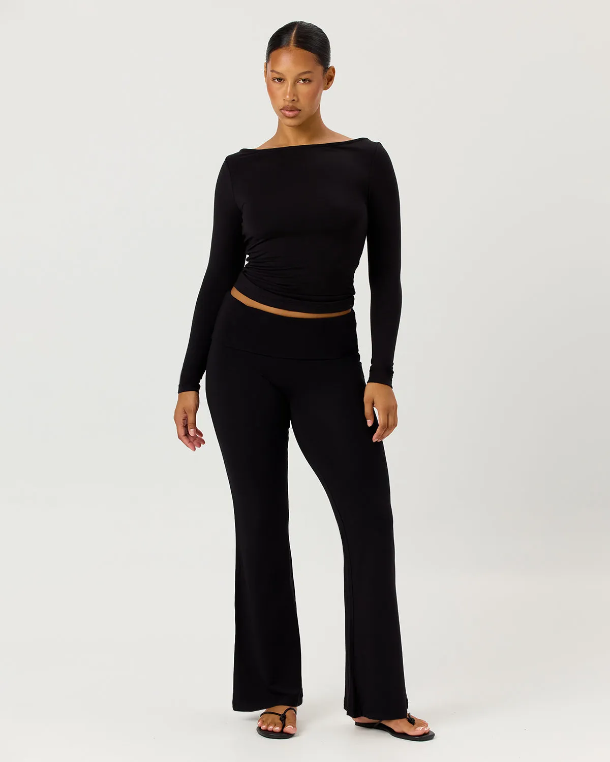 Jersey Flare Pant | Black sold by CSB product image thumbnail 4