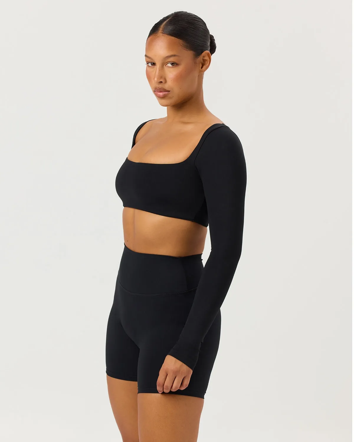 Freedom Scoop Long Sleeve Crop | Black sold by CSB product image thumbnail 2