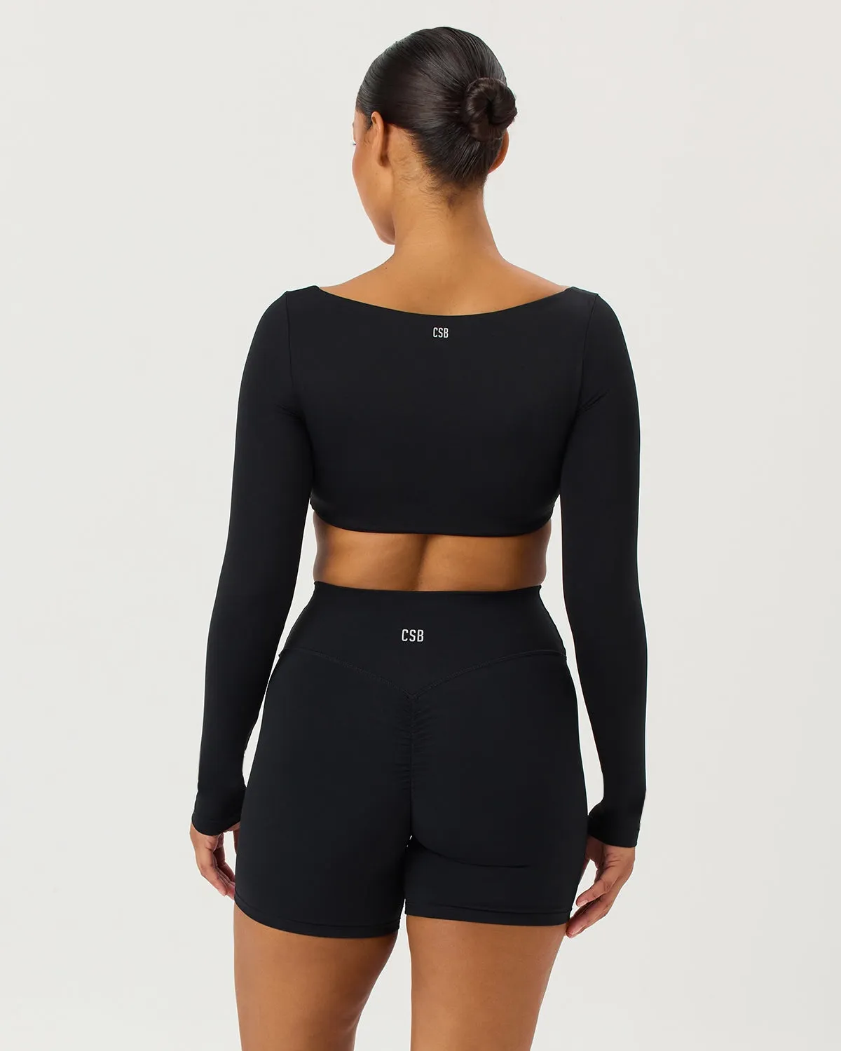 Freedom Scoop Long Sleeve Crop | Black sold by CSB product image thumbnail 3