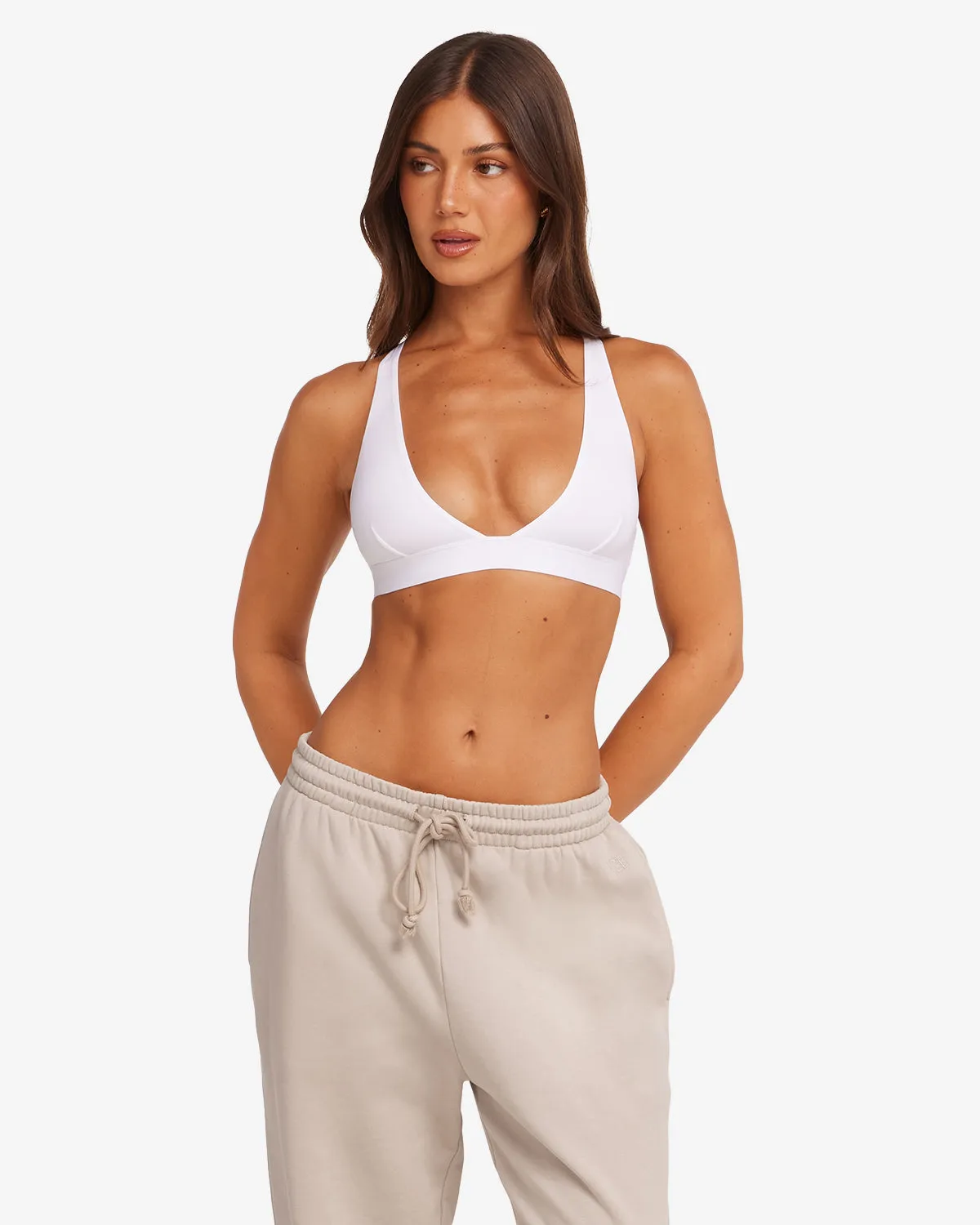 Dip Bralette | White sold by CSB