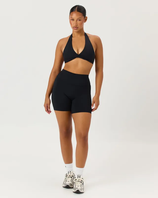 Serenity Scrunch Shorts 6" | Black sold by CSB