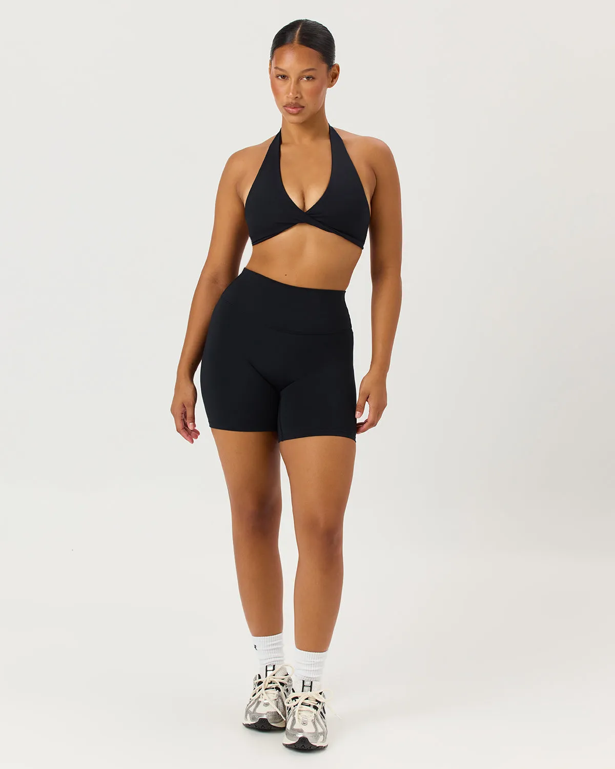 Serenity Scrunch Shorts 6" | Black sold by CSB