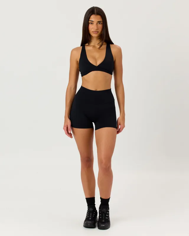 Serenity Shorts 4" | Black made by Crop Shop Boutique