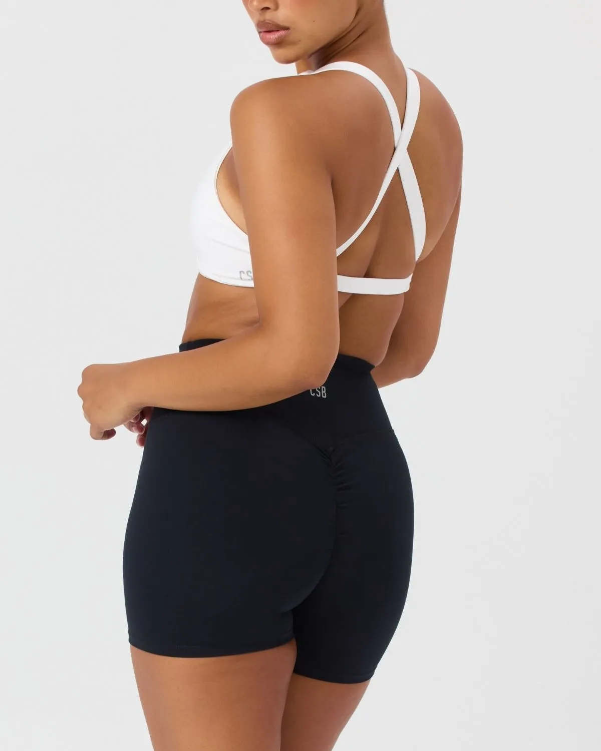 Serenity Scrunch Shorts 4" | Black sold by CSB product image thumbnail 3