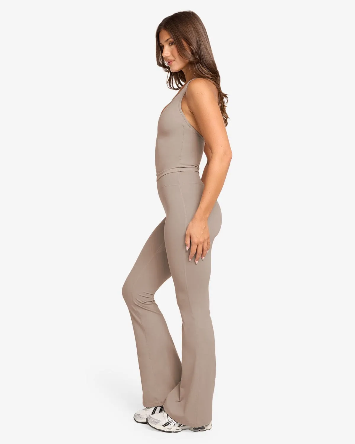 Form Invisible Scrunch Flare Leggings | Latte sold by CSB product image thumbnail 3