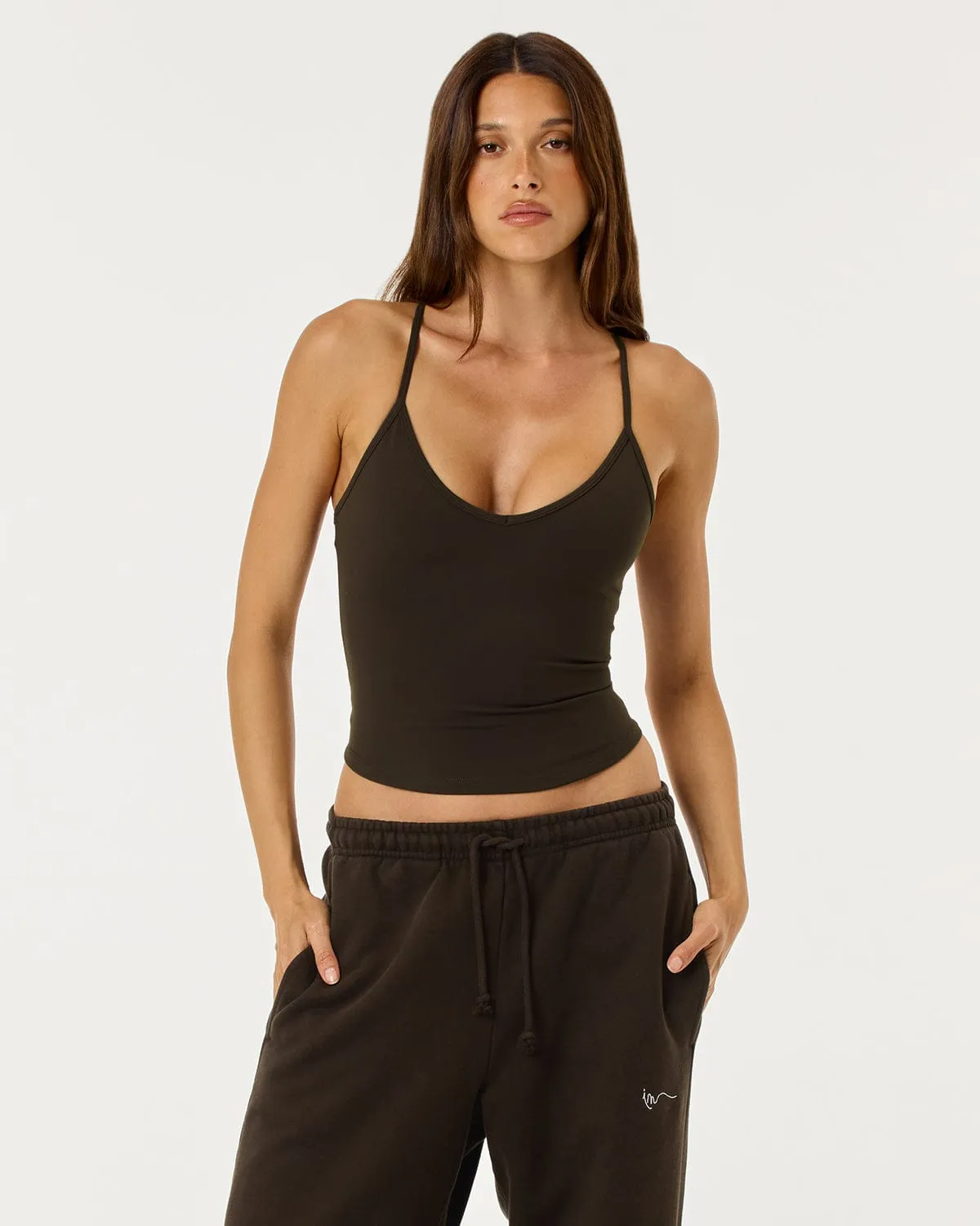 Form Leisure Tank | Dark Chocolate sold by CSB