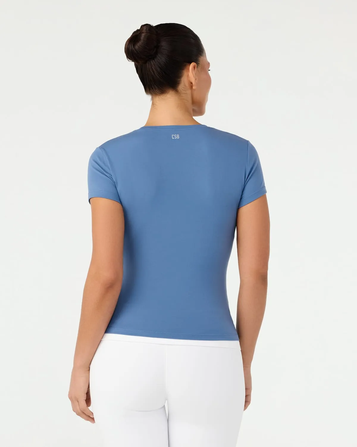 Form Lite Mid Length Tee | Ocean Blue sold by CSB product image thumbnail 2