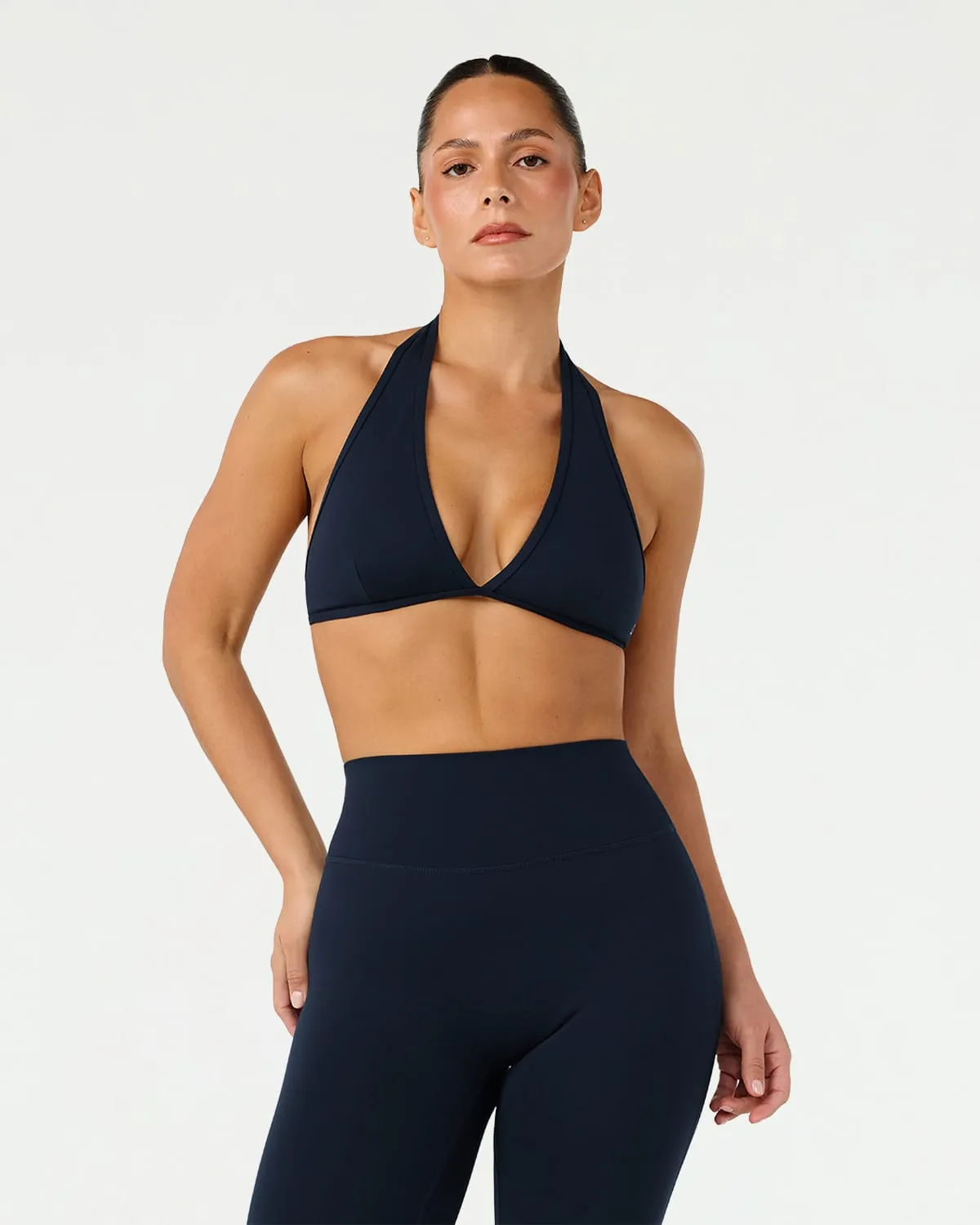 Form Triangle Halter Crop | Deep Navy sold by CSB product image thumbnail 5