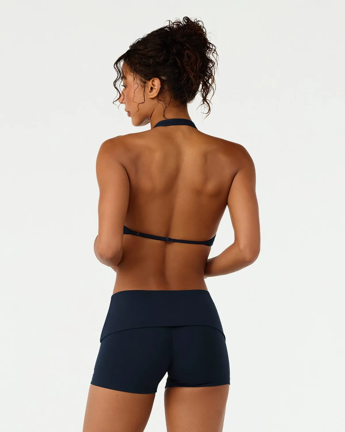 Form Triangle Halter Crop | Deep Navy sold by CSB product image thumbnail 2