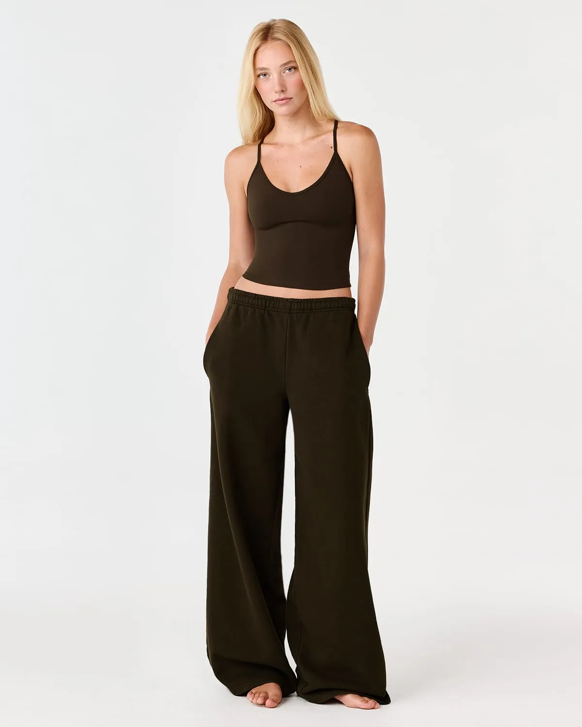 Straight Leg Sweatpants | Dark Chocolate sold by CSB product image thumbnail 2