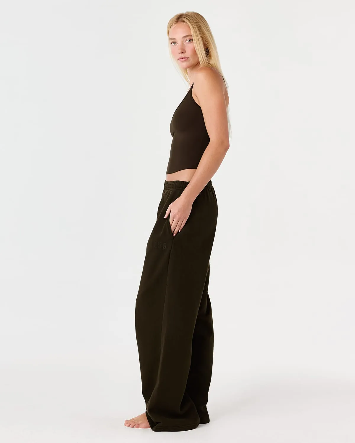 Straight Leg Sweatpants | Dark Chocolate sold by CSB product image thumbnail 4
