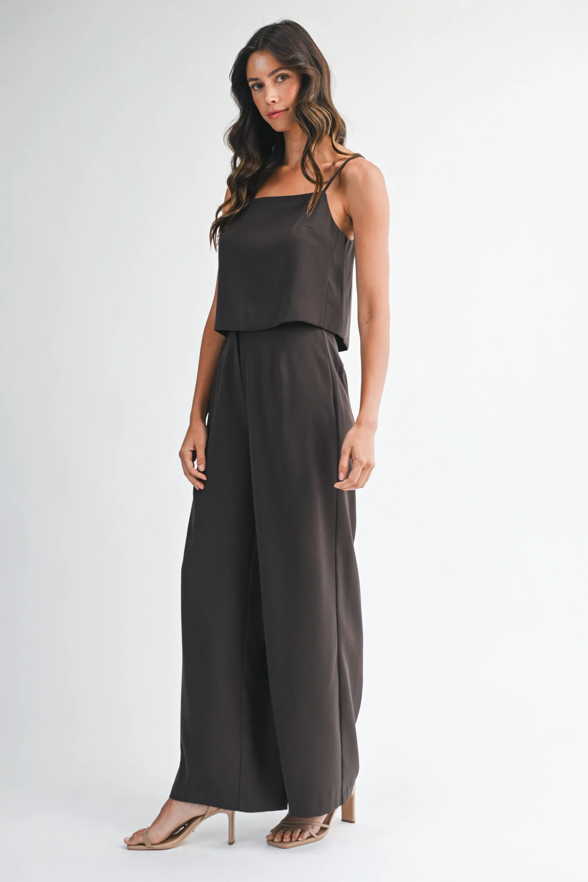 TATIANA STRAP SHOULDER TOP AND PANTS SET sold by MABLE product image thumbnail 2