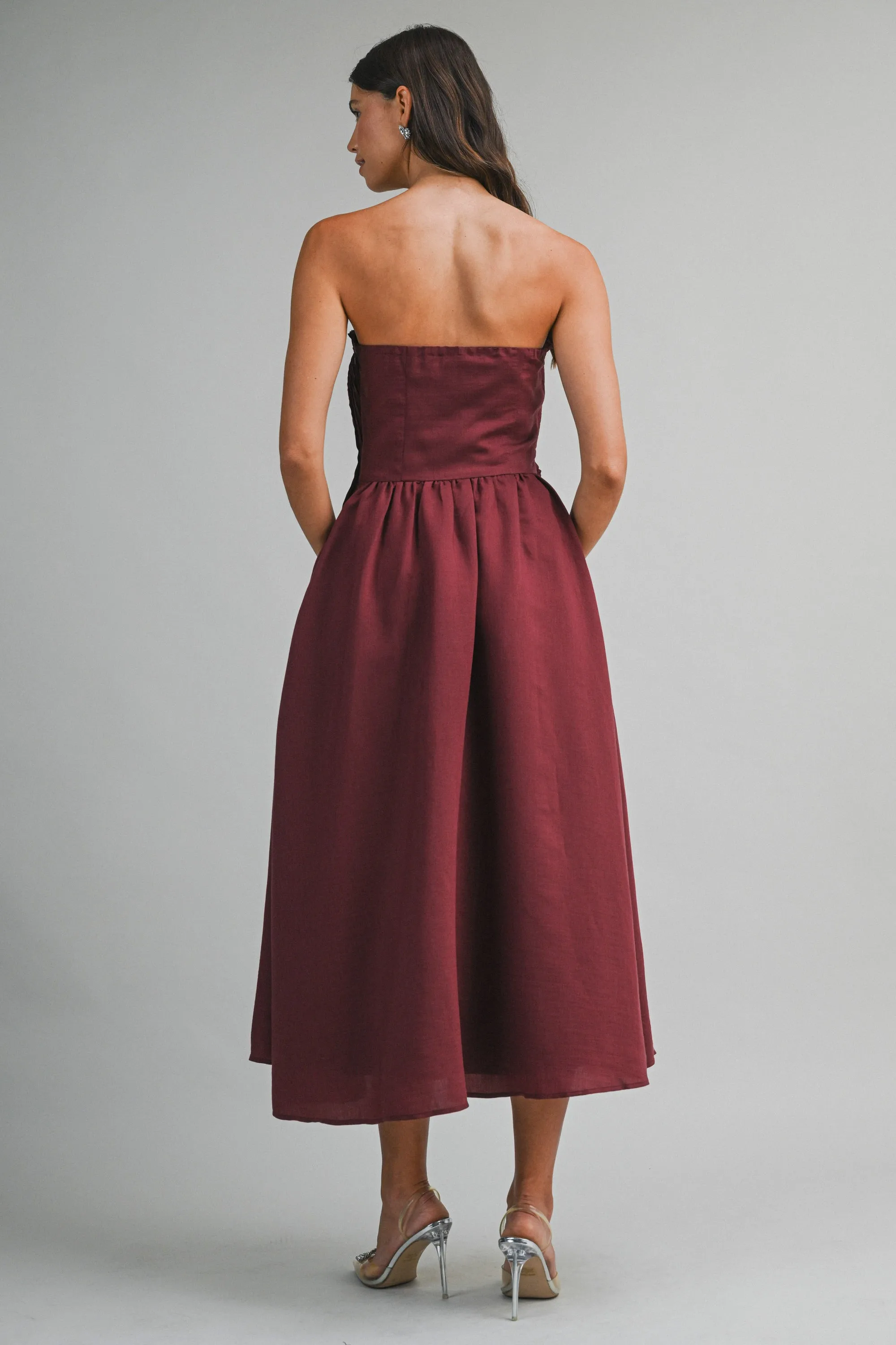 EVERLEE PLEATED MAXI DRESS sold by MABLE product image thumbnail 3