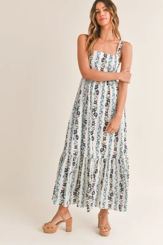 MINA TIERED FLORAL PRINT MAXI DRESS made by MABLE