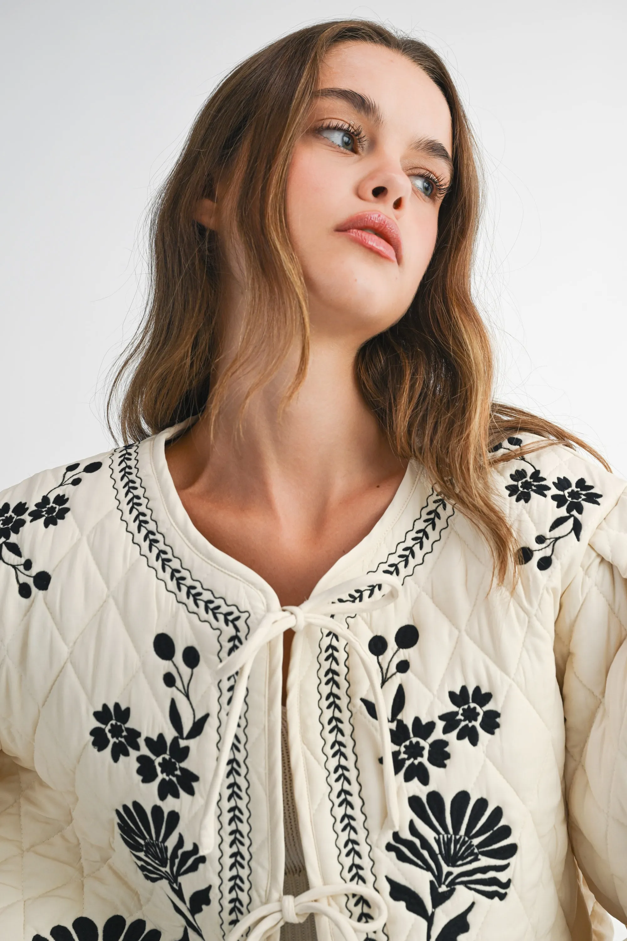 EMBER EMBROIDERED QUILTED JACKET sold by MABLE product image thumbnail 5