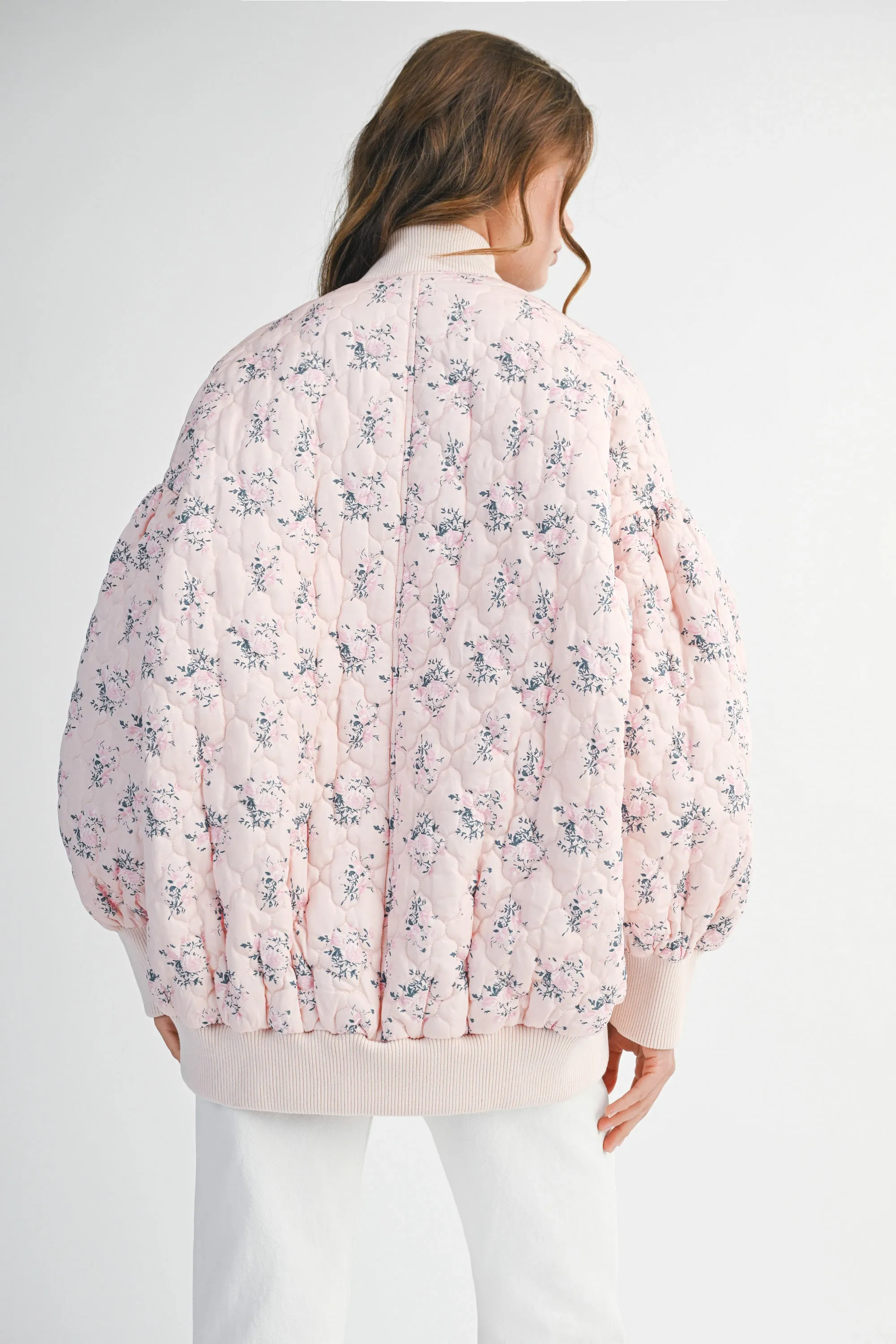 CHARLIE FLORAL QUILTED BOMBER sold by MABLE product image thumbnail 3