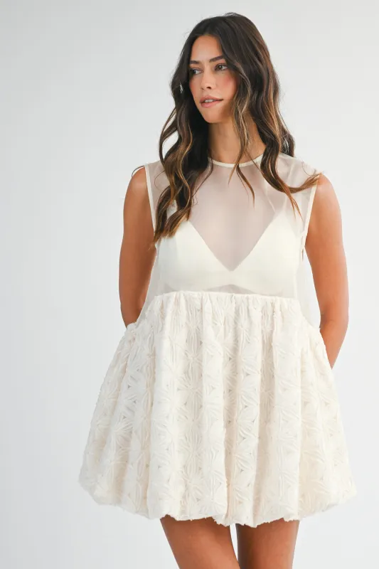 LEXI 3D FLORAL DRESS BRALETTE SET made by MABLE