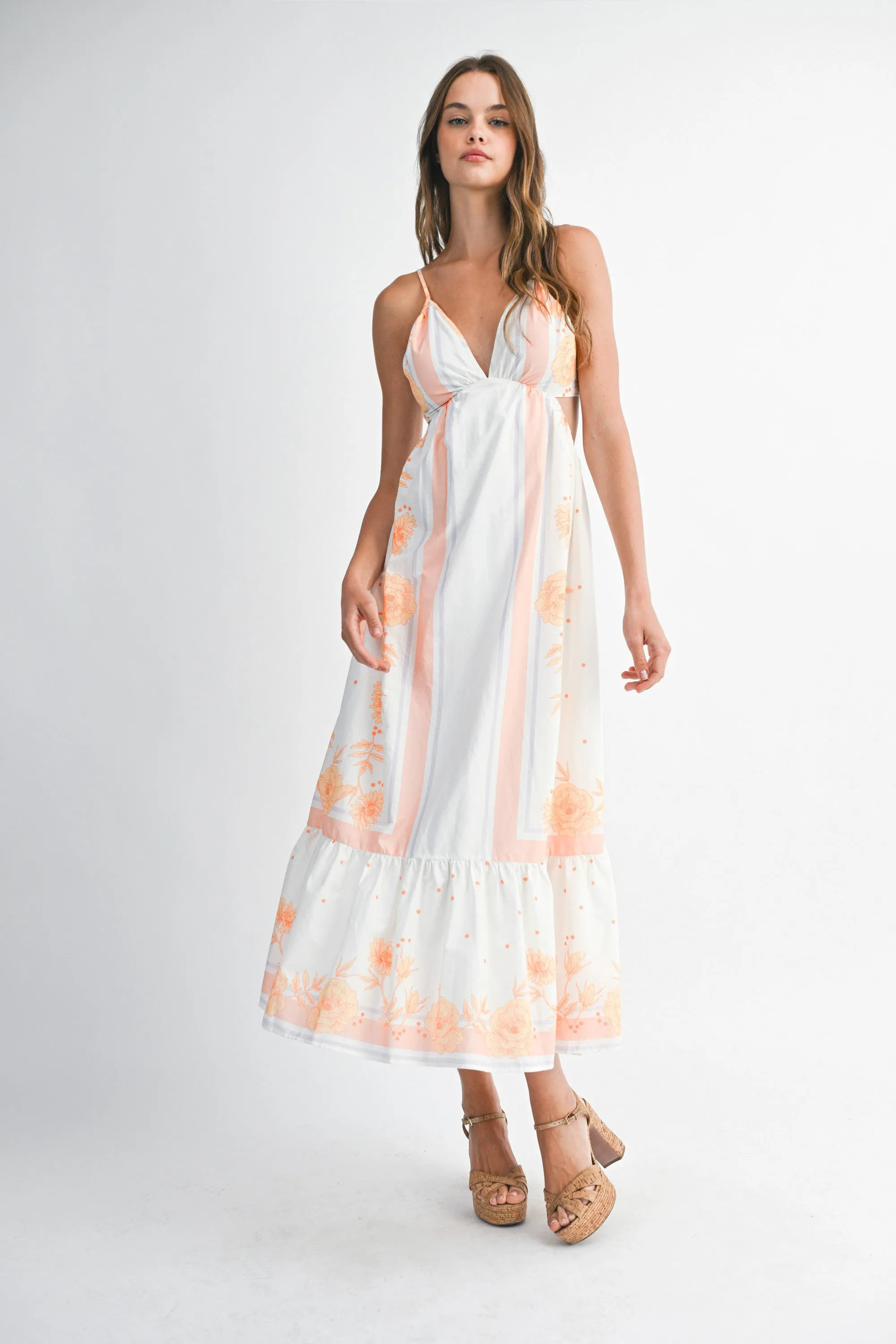 AUBREY PRINTED CAMI MIDI DRESS sold by MABLE product image thumbnail 5