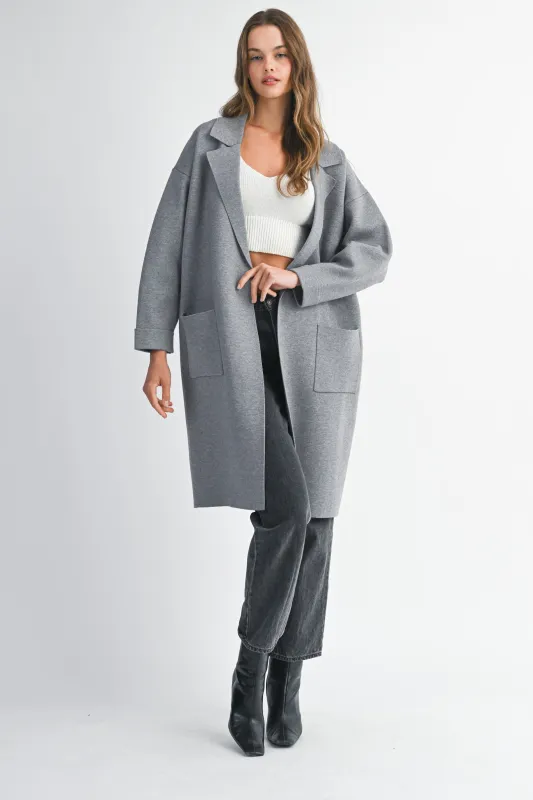 EMILY KNIT TRENCH COAT made by MABLE
