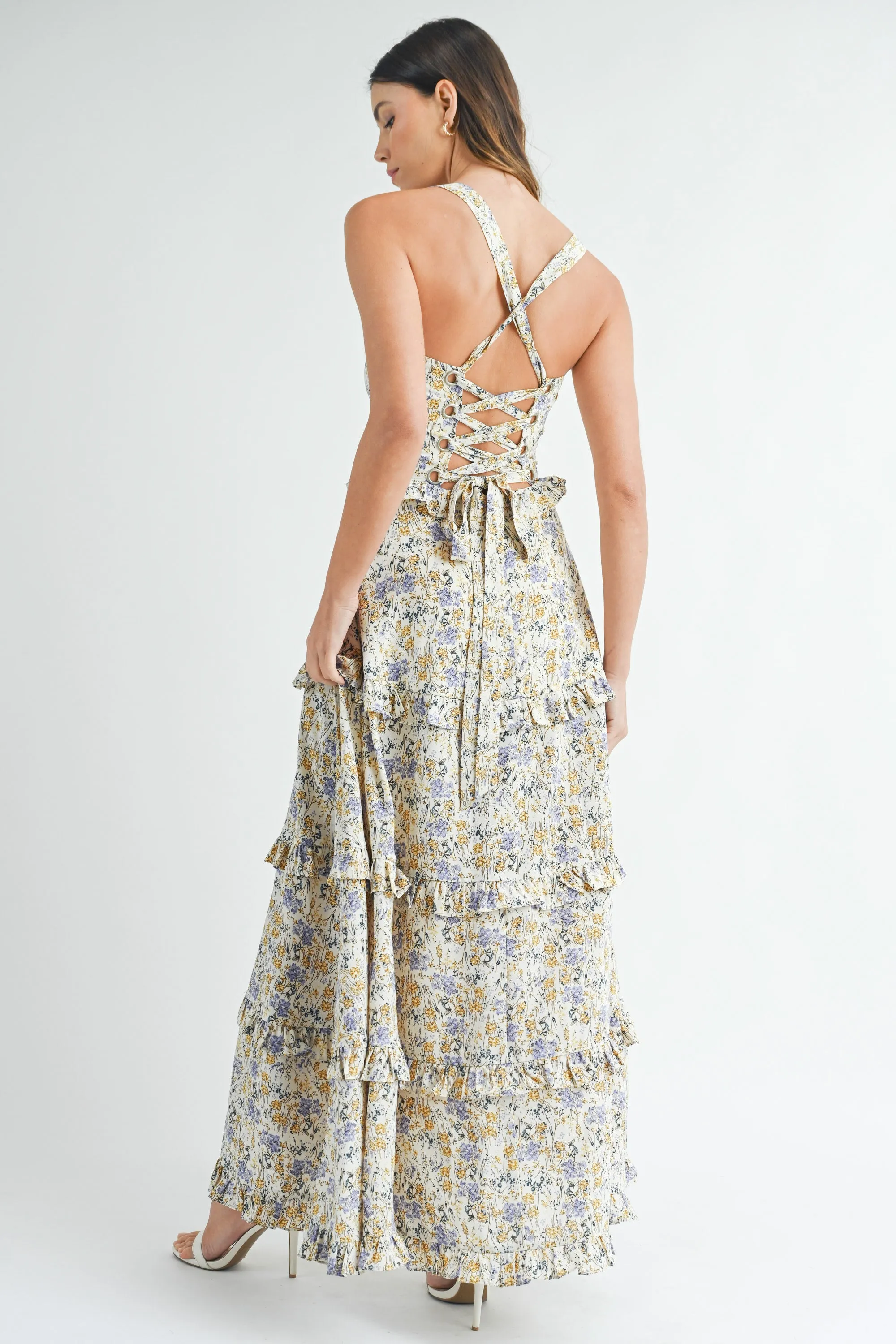 DOROTHY BUSTIER TIERED MAXI DRESS sold by MABLE product image thumbnail 3