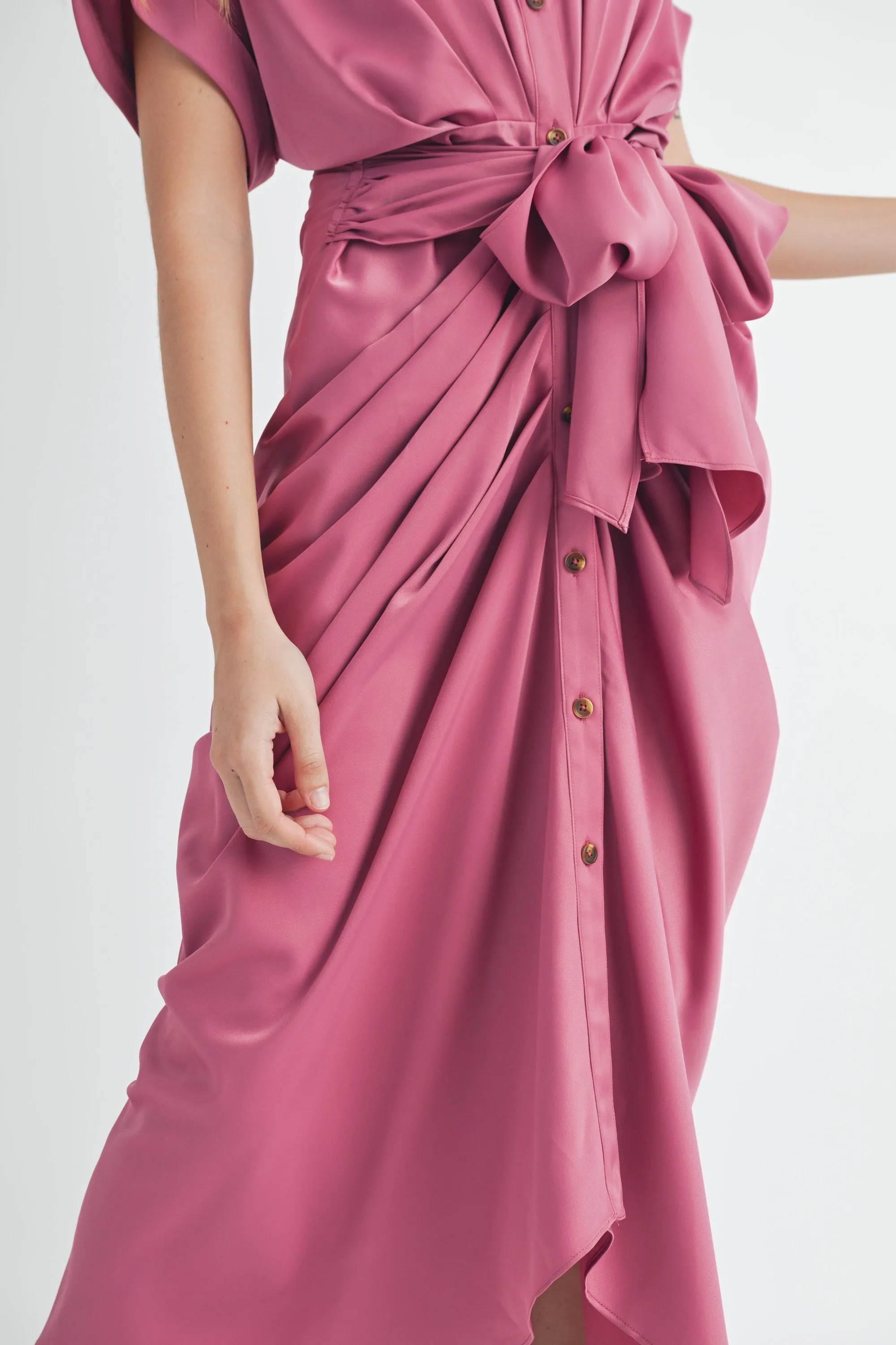 CADENCE SHORT SLEEVE MIDI DRESS sold by MABLE product image thumbnail 4